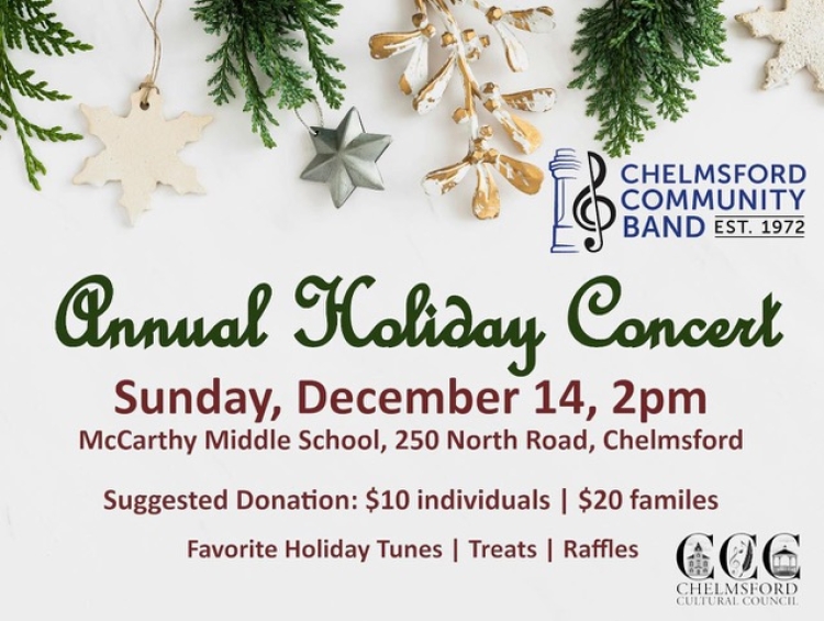 Chelmsford Community Band - Concert Band, Holiday Concert